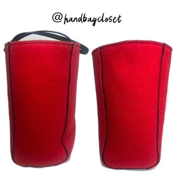 Kate Spade Baby It’s Its Cold Outside Red Wool Tote ⛄️❄️ Rare Bag - Picture 6 of 10